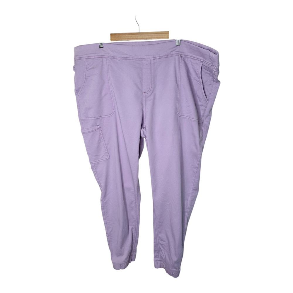 Denim & Company D & Co Tall Comfy Knit Jogger Size 2X T Lavender Pink